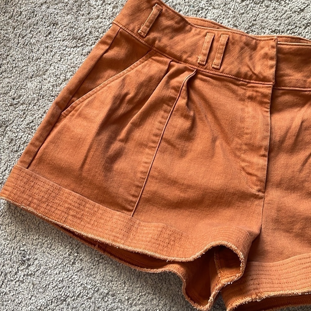 Ryegrass Burnt Orange High Waisted Shorts | Size 12 - Picture 2 of 12